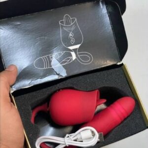Rechargeable Tongue Vibrator with Bullet Vibrator Set